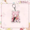 Sailor Moon Conejo Luna Agua Hielo Luna Llavero de Acrílico Colgante Lindo Creativo Llavero Colgante
