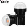 Luz LED de ancho para coche T10 3030 1SMD, luz de lectura con lente destacada, luz de matrícula, luz pequeña para motocicleta de 12 V