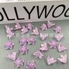 Tiktok mismo material de pétalo de lirio hecho a mano DIY en stock al por mayor horquilla acrílica transparente AB lila