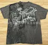 Camiseta de manga corta holgada con estampado gótico de araña Harajuku hip-hop, venta directa de fábrica transfronteriza, tops para hombre y mujer