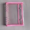 Em Estoque A5 Glitter PVC Capa Flexível Porta-Cartões Caderno de Folhas Soltas 6 Furos Fivela Dupla Encadernado na Borda Álbum de Fotos de Idols Álbum de Idols Porta-Cartões