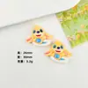 Accesorios de Resina de Color Caricatura para Bebé Hechos a Mano DIY Pegamento de Crema Funda para Teléfono Móvil Pasador Cuerda para el Cabello Accesorios para Taza de Agua