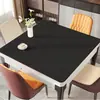 Mantel cuadrado de cuero ecológico, impermeable y resistente al aceite, con una sensación lujosa y de alta gama, mantel que no se lava, protector para mesa de centro y escritorio
