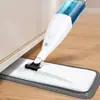 Mopa Plana con Rociador de Agua para Azulejos y Pisos de Madera, Lavado sin Manos, Doble Uso para Limpieza en Seco y Húmedo, Mopa Giratoria y Fácil de Almacenar
