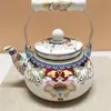 Tetera de Esmalte para Comercio Exterior, Tetera Vintage para Agua Fría, Tetera Doméstica con Capacidad de 2.5L, Tetera de Esmalte en Varios Diseños y Colores