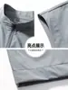 Chaleco de Verano Delgado con Cuello Alto para Hombre Tallas Grandes de Seda Helada Protección Solar Sin Mangas para Personas con Sobrepeso Ropa Exterior Casual de Negocios