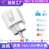 Enchufe Inteligente Matter Tuya 16A Estándar Europeo 20A Estándar Europeo Wifi Remoto Control Alexa Control por Voz