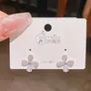 Novo Produto 2025 Mini Elegante Flor de Trevo Zircônia Exquisitos Brincos Pequenos Estilo Coreano Brincos Elegantes e Únicos Joias