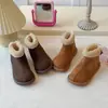 Botas Birkenstock retro estilo francés, nueva colección otoño/invierno 2026, botines cortos con forro de felpa estilo coreano para niñas, tallas medianas y grandes, botas de nieve