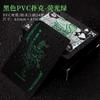 Direto da fábrica plástico preto poker PVC alto valor de cor Texas Hold'em corte de flor criativo à prova d'água adereços de mágica