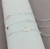 Nuevo Pulsera de Plata de Ley S925 Pulsera para Niña Estudiante Pulsera de Dibujos Animados Outlet de Fábrica de Joyería de Plata Transfronteriza