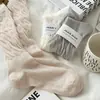 Calcetines Largos Finos Antideslizantes Adelgazantes para Mujer de Primavera y Otoño, Malla Transpirable 100% Algodón, Calcetines Caídos de Red