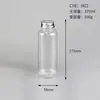 Botella cuadrada desechable de 38 mm para té de leche, botella transparente de plástico PET para bebidas con tapa, botella de jugo 250 ml/350 ml