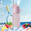 Garrafa Borrifadora Perfumada Copo de Água Sabor Fruta para Crianças Que Pode Borrifar Água para Mudar o Sabor, Aroma Multissabor, Copo Divertido