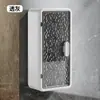 Portacepillos de dientes de montaje en pared sin perforación transfronterizo, Estante de almacenamiento de baño impermeable, Portacepillos de maquillaje estilo lujo ligero