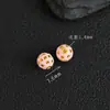 Cuerpo entero plata S925 chapada en oro de 24K cuentas espaciadoras cocidas en azul accesorios para joyería DIY hechos a mano pulsera tejida cuentas decorativas cuentas sueltas