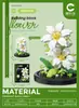 Suculento Ramo de Rosas en Maceta, Planta de Flores Eternas, Juguete Educativo de Ensamblaje, Regalo de Cumpleaños para Niña, Bloques de Construcción al por Mayor