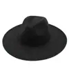 Sombrero de Ala Plana de Ala Grande para Hombre y Mujer, Pareja, Lana, Copa Plana, Sombrero de Jazz para Caballero, Otoño e Invierno, Transfronterizo Aliexpress Amazon