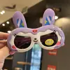 Gafas de Sol Polarizadas de Silicona para Niños Conejito Lindo Bebé Dibujos Animados Conejo Violento Gafas para Niños con Diseño de Orejas Largas