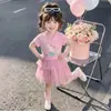 Vestido de Verano para Niñas 2026 Nuevo Estilo Dulce y Elegante Vestido de Malla Abullonado para Bebés, Vestido de Princesa de Moda