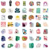 200 Piezas de Ins Frescos Pequeños Pegatinas Transfronterizas con Texto en Inglés Patineta Guitarra Maleta Impermeables Pequeñas Pegatinas Inspiradoras
