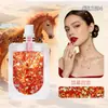 Camaleão Colorido Glitter Gel Brilho Corporal em Pó Lantejoula de Sereia Gel Carnaval Maquiagem para Rosto e Olhos