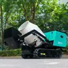 Tanque mezclador de mortero para sitio de construcción de fábrica de comercio exterior, camión mezclador de cemento de oruga de 750, mezclador hidráulico pequeño