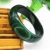 Pulseira de ágata atacado alargada espessada 22m pneu vermelho e verde ágata calcedônia pulseira de jade pulseira de jade semi-vermelho