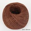 Cuerda de cáñamo de colores cuerda para manualidades DIY cuerda para embalaje hecho a mano decoración de cuerda de cáñamo florero funda para taza de arpillera venta al por mayor de fábrica