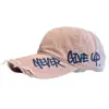 Gorra de Béisbol Bordada con Letras, Lavada y Desgastada, Sombrero de Sol de Moda y Versátil para Mujer, Adecuado para Primavera y Verano