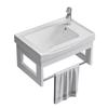 Lavabo de pared, mueble de baño, lavabo combinado, pequeño apartamento, lavabo triangular, balcón, cerámica, simple, de pared, de esquina