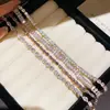 Pulsera Ovalada de Circonita Estilo Francés, Pulsera de Gama Alta Estilo Coreano Estilo Ins, Lujo Accesible, Joyería de Mano Moderna y Versátil para Mujeres