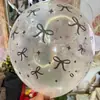 Balão de látex com laço impresso de 12 polegadas, tema de festa de dia dos namorados, aniversário, decoração de casamento