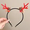 Diadema de Cabeza de Oso Navideño para Mujer, Diadema de Ambiente Festivo para Fiesta, Accesorios para el Cabello Pinza para el Pelo con Lazo de Disfraz Cosplay