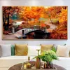 Pintura Colgante Decorativa de Paisaje para Sala de Estar Moderna