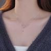 Collar de serpiente espiritual de alta calidad en plata esterlina S999 para mujer, cadena de clavícula distintiva, diseño de lujo ligero y moderno.
