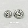 Novo estilo Chanel estilo estrela de cinco pontas diamante metal decorativo botão suéter malhas tweed terno jaqueta botão