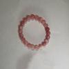 Pulsera de Cristal Rosa de Doble Capa para Mujer, Estilo Nuevo para Mejores Amigas, Pulseras Apilables, Lujo Ligero, Estilo de Nicho, Exquisita Joyería de Mano