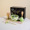 Set de Regalo de Cerámica para Té Matcha Caja de Regalo Set Tazón Matcha Cuadriculado Batidor de Té Caja de Regalo Estilo Ins Exclusivo Transfronterizo para Europa y América