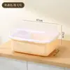 Caja de Almacenamiento para Vajilla de Bebé con Rejilla Escurridora para Biberones Caja de Almacenamiento Herramienta Especial para Alimentos Complementarios de Bebé Gabinete a Prueba de Polvo
