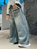 Z1401 Jeans Casuales Sueltos de Moda Bordados para Niños Yang Temporada Primavera 2025 Tendencia