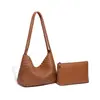 Bolso de Hombro Cruzado Nuevo Estilo, Bolso de Mano Vintage, Bolso Tipo Dumpling de Gran Capacidad, Bolso Tejido tipo Cesta de Verduras
