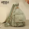 Mochila de Couro Macio Transfronteiriça Nova 2026 para Mulheres, Bolsa Feminina Retrô Multiuso, Bolsa de Ombro de Grande Capacidade, Bolsa de Peito, Leve e Fashion para Mulheres