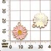 Mezcla 30 Flores Blancas con Goteo de Aceite Nuevos Accesorios de Joyería DIY Rosa Margarita Colgante Pequeño Pendientes Colgante
