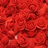 Flor de Rosa de Espuma PE de Simulação de 3,5cm Guirlanda de Flores Decorativa Manual com Flor Flor Artificial Cabeça de Flor Pequena de Espuma fabricantes