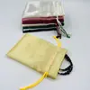 Bolsas de Cetim de Seda Personalizadas no Atacado, Bolsas para Joias, Bolsas de Armazenamento para Perucas e Máscaras de Olho, Podem Ser Impressas com Logo, Sacos com Cordão Duplo