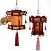 Linterna Cuadrada de Madera Portátil de Mediados de Otoño, Kit de Materiales DIY Portátil Luminoso, Decoración Festiva Linterna de Palacio de Madera al por Mayor