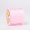 Producción de muestras personalizable OEM No. Hilo de jade 72 50 metros Hilo tejido a mano para manualidades Número de color teñido Material de hilo para abalorios