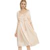 Bata de Noche de Seda Estilo Francés para Mujer de Primavera y Verano, Vestido Holgado y Cómodo de Seda 100% de Alta Gama, Bata para Estar en Casa
