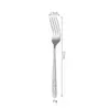 Talheres de Aço Inoxidável Torcidos Faca e Garfo para Bife Colher e Garfo para Sobremesa Domésticos Padrão Embossado Talheres Retrô para Comida Ocidental Conjunto de 5 Peças